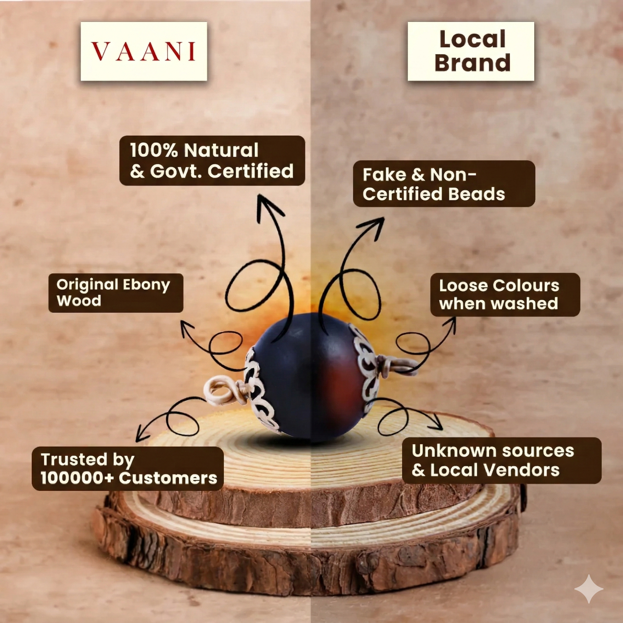 Spiritual Karungali Wood Bracelet