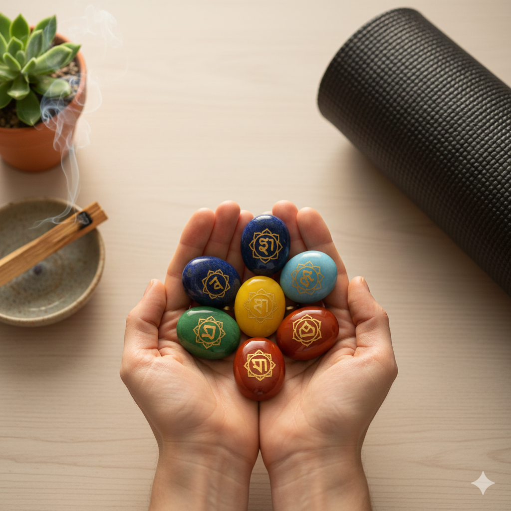 Seven Chakra's Healing Stone Set