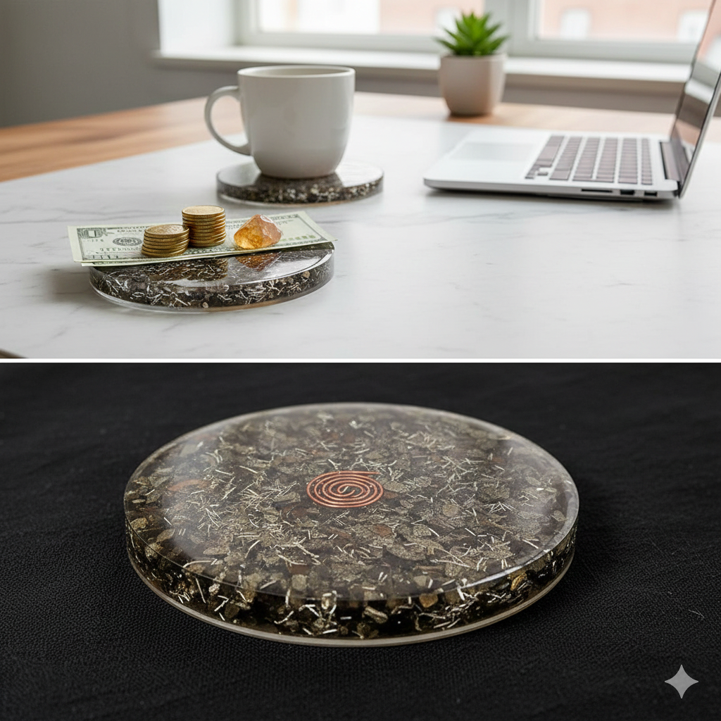 Wealth Pyrite Coaster