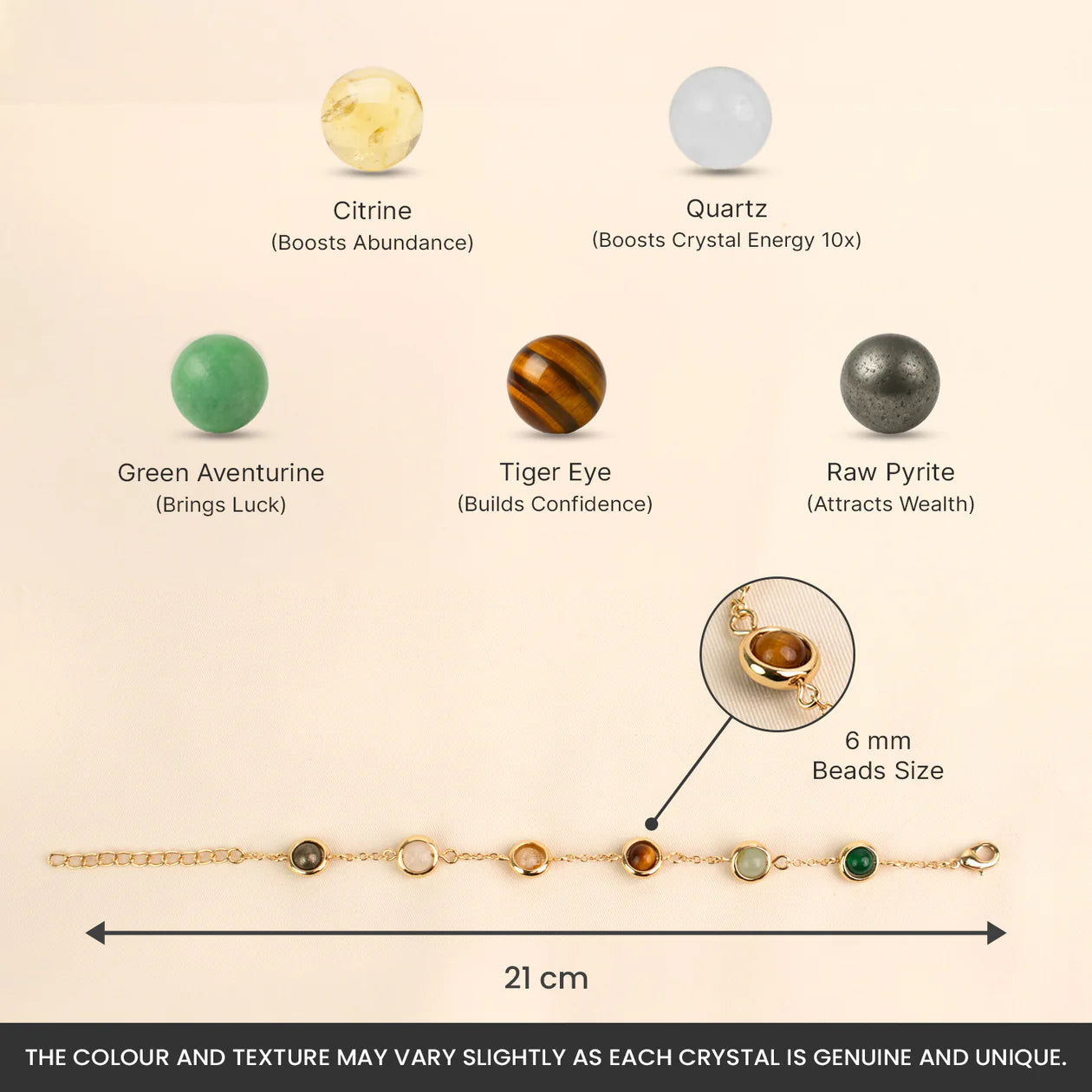 7 Chakra Protection Bracelet |  Luck, Confidence & Wealth ✨