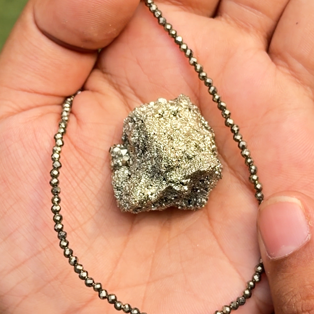 Pyrite Stone - Attracts Wealth, Prosperity, Luck
