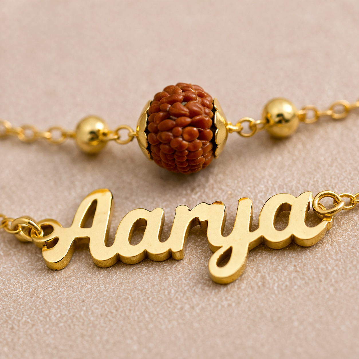 Personalised Name Rudraksha Bracelet | VAANI