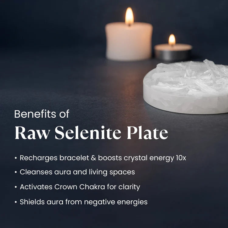 Raw Selenite Plate ( Crystal Charger )