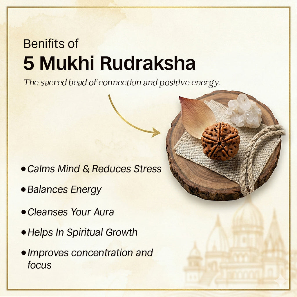 Shiv Shakti Eternal Rudraksha Bracelet Set | 5 Mukhi Rudraksha | Silver Plated