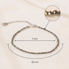 Dhanashree Pyrite Anklet + Free Pyrite Cluster