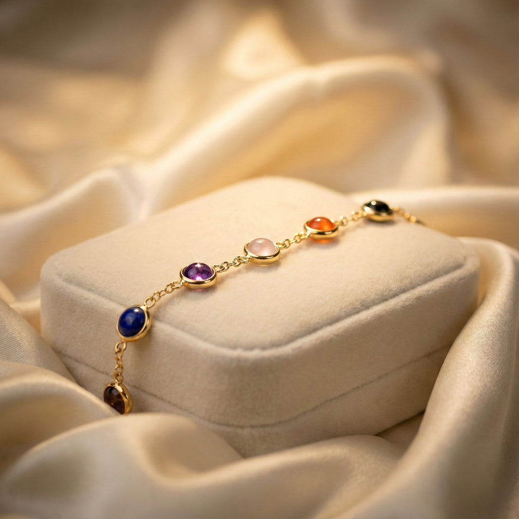 7 Chakra Protection Bracelet |  Luck, Confidence & Wealth ✨