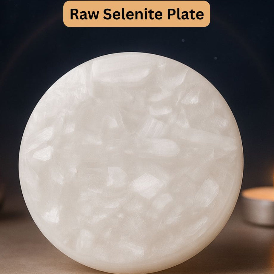 Dhanyog Chips Bracelet - Free Selenite Plate ( Charger )